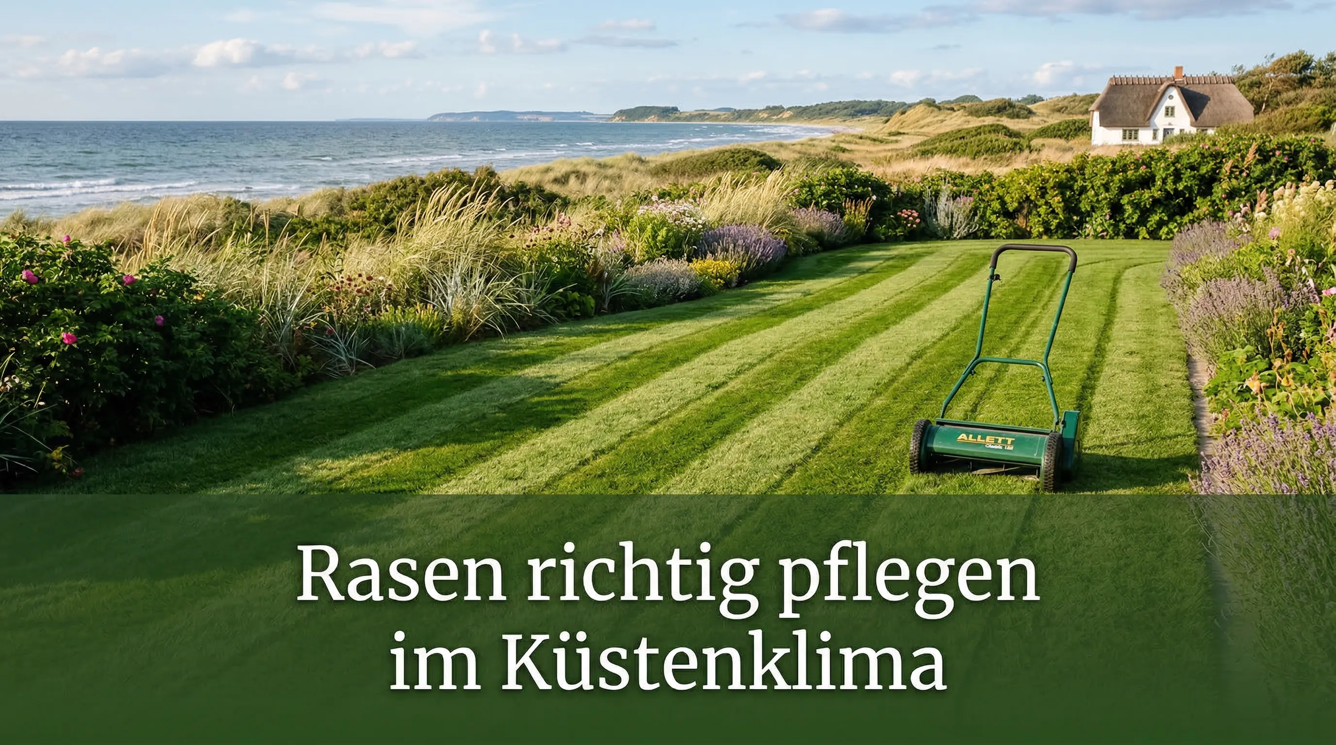 Rasen richtig pflegen im Küstenklima auf Rügen